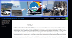 Desktop Screenshot of coloradoairports.org